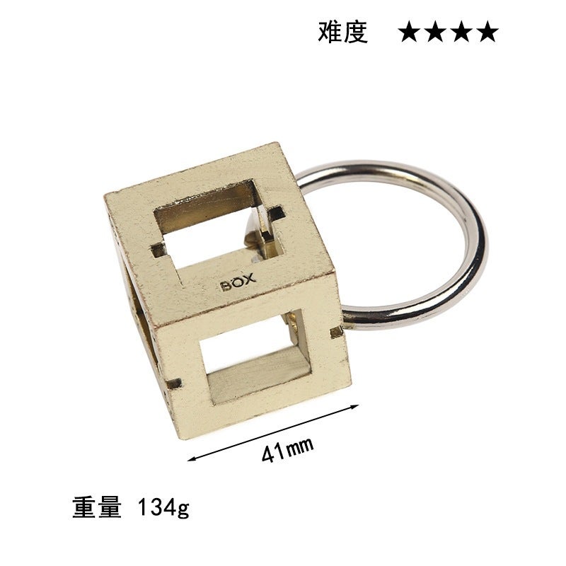 Puzzle Zinc Alloy Unlock Kong Ming Lock Magic Alloy Educational Toys Nine-Chain Intelligence Unlock Buckle Full Set - Image 1